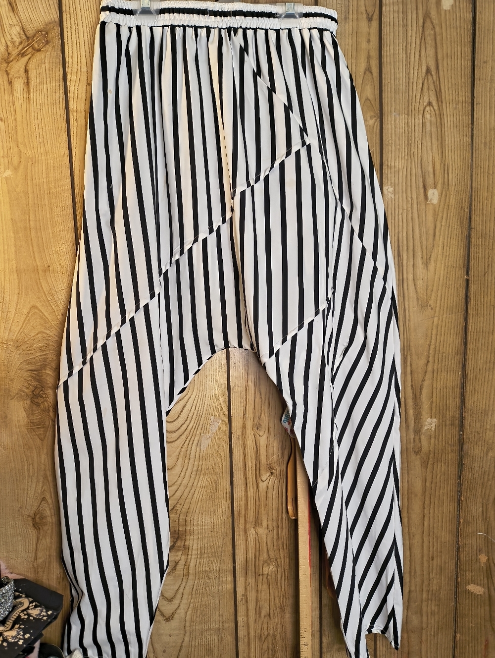 White And Black Stripe Korean Streetwear Pant